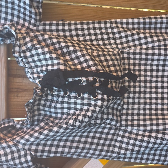 Black and White Gingham Dress - Picture 2 of 6